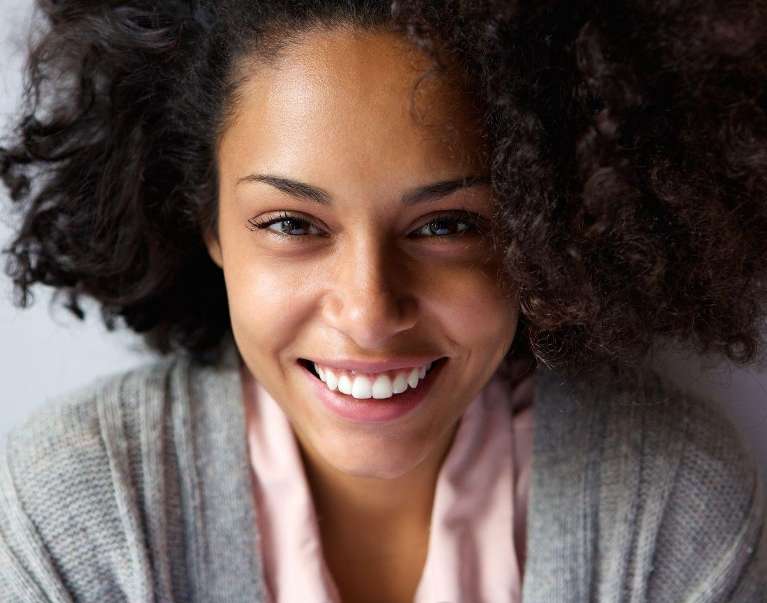 Woman with curly hair in Appleton, WI