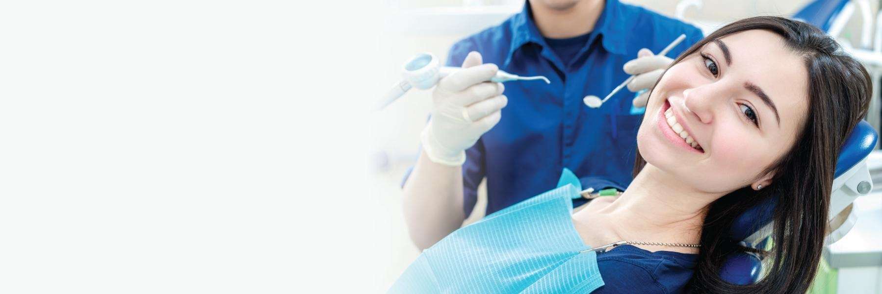 appleton woman smiling in dental chair