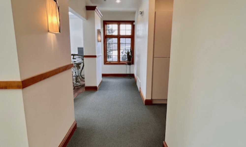 hallway to exam rooms at your appleton dental office